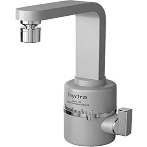 Torneira Elétrica Hydra para Bancada Slim Prata Fosco